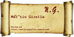 Mátis Gizella névjegykártya